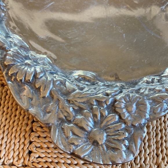 Pewter platter round - Picture 3 of 8